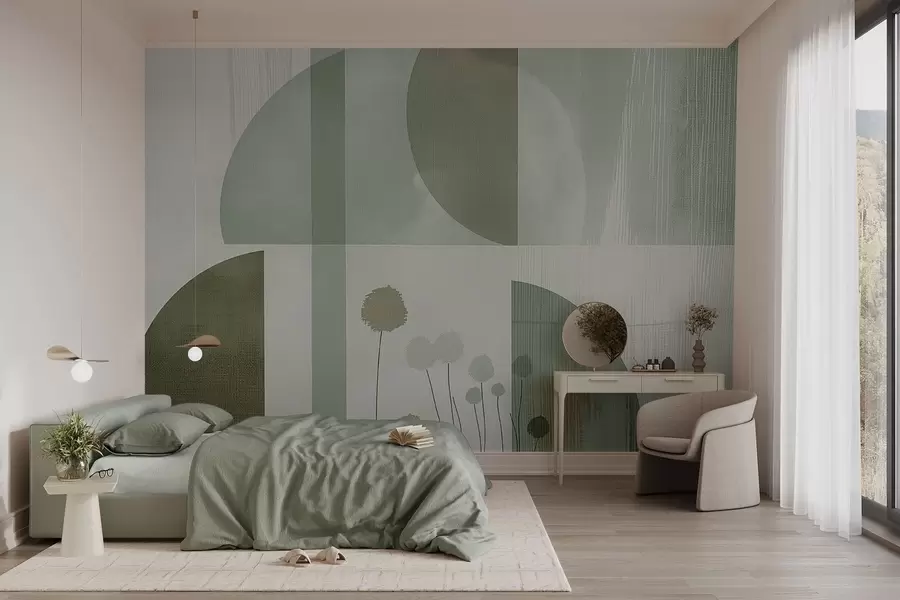 τοιχογραφίες Λουλούδια και υφή w09627v2