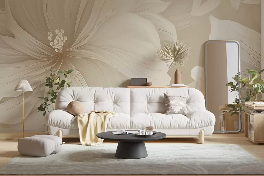 τοιχογραφίες Φανταστικά λουλούδια w04989