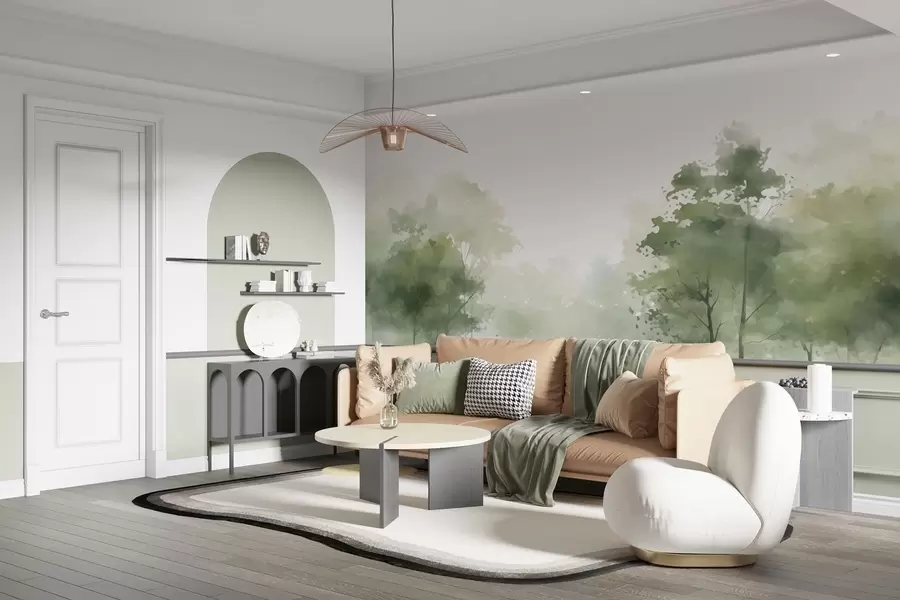 τοιχογραφίες Δέντρα, τοπίο w05081