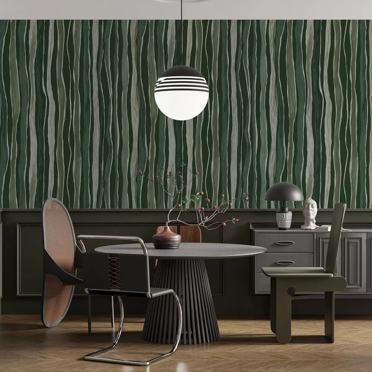 Ταπετσαρία Κυματιστές ρίγες a01150v2