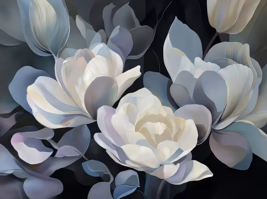 τοιχογραφίες Λουλουδάτη ηρεμία w05048