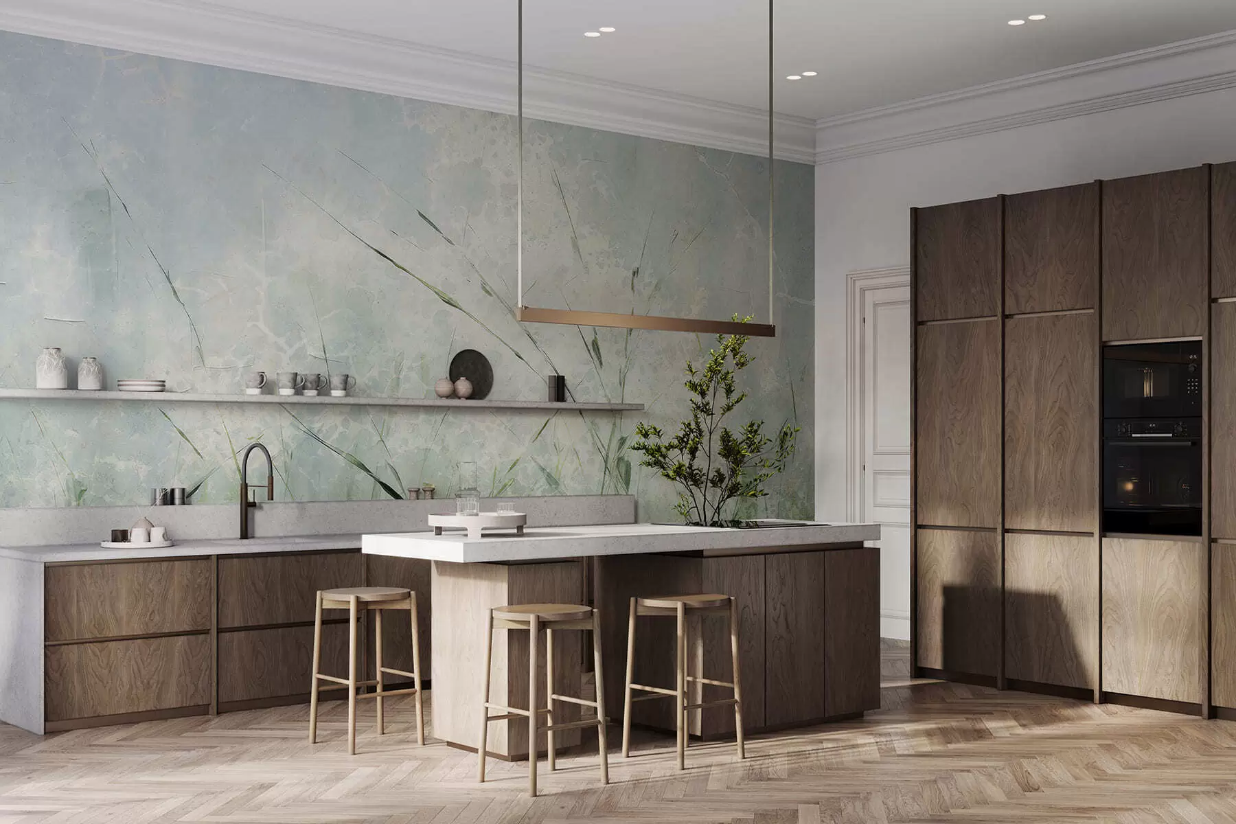 τοιχογραφίες Ελαφρότητα χόρτου w05176