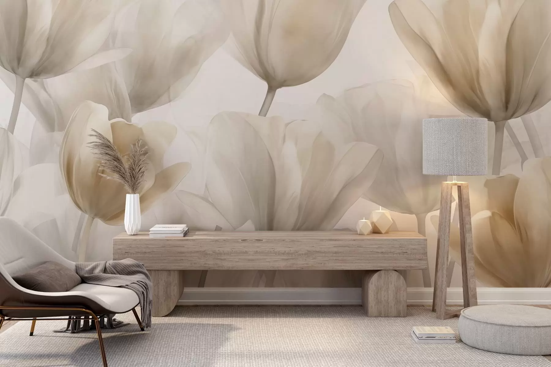 τοιχογραφίες Λεπτές τουλίπες w09699