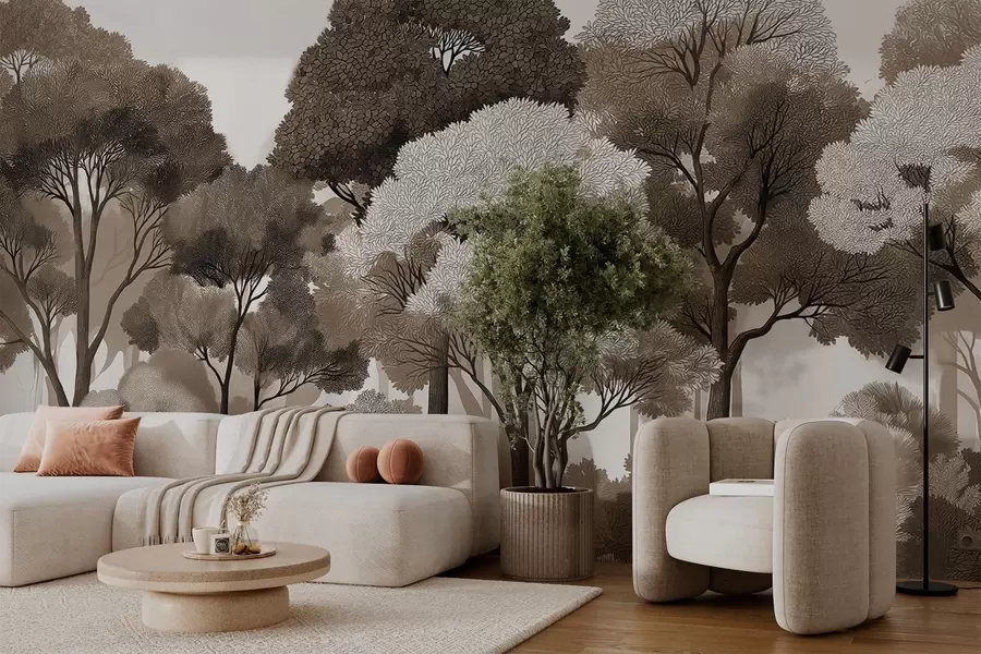 τοιχογραφίες Φυλλοβόλο δάσος w05198v3