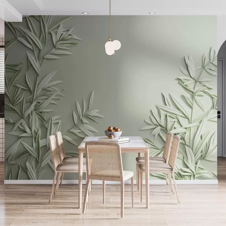 τοιχογραφίες Μίμηση φύλλων σε ανάγλυφο w05244v1