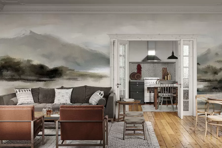 τοιχογραφίες Ζωγραφισμένα βουνά w05248