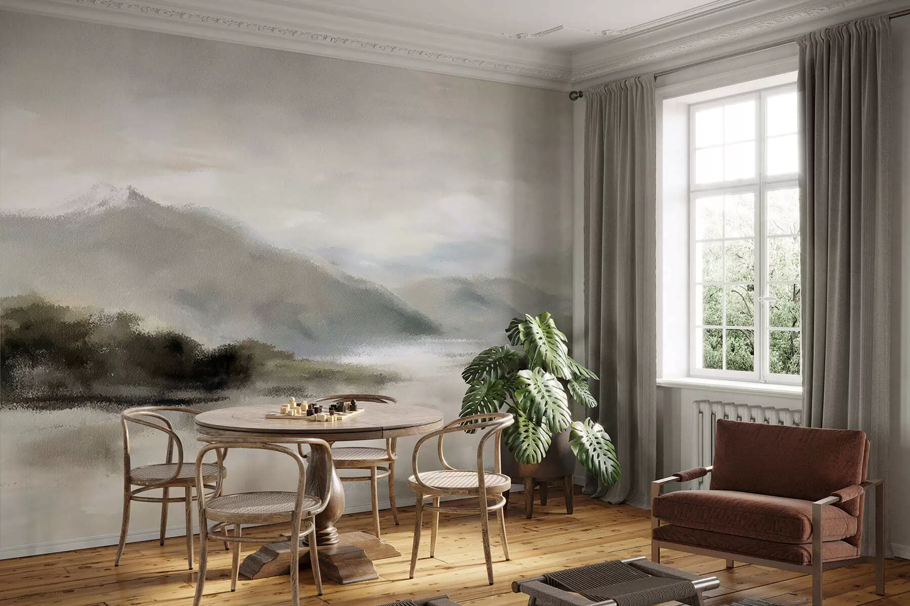 τοιχογραφίες Ζωγραφισμένα βουνά w05248