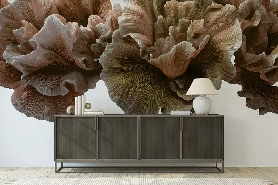 τοιχογραφίες Πολυτελείς καμπύλες πετάλων w05249v1