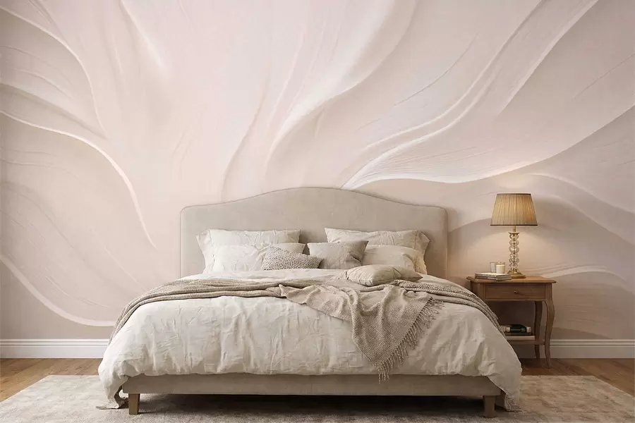 τοιχογραφίες Λεπτά διαφανή φύλλα σε ένα κλαδί w05267