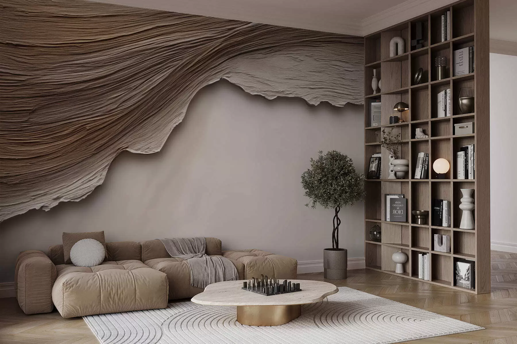 τοιχογραφίες Ξύλινο ανάγλυφο w05273