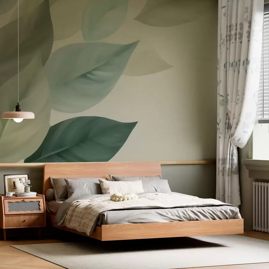 τοιχογραφίες Μεγάλα φύλλα w05107