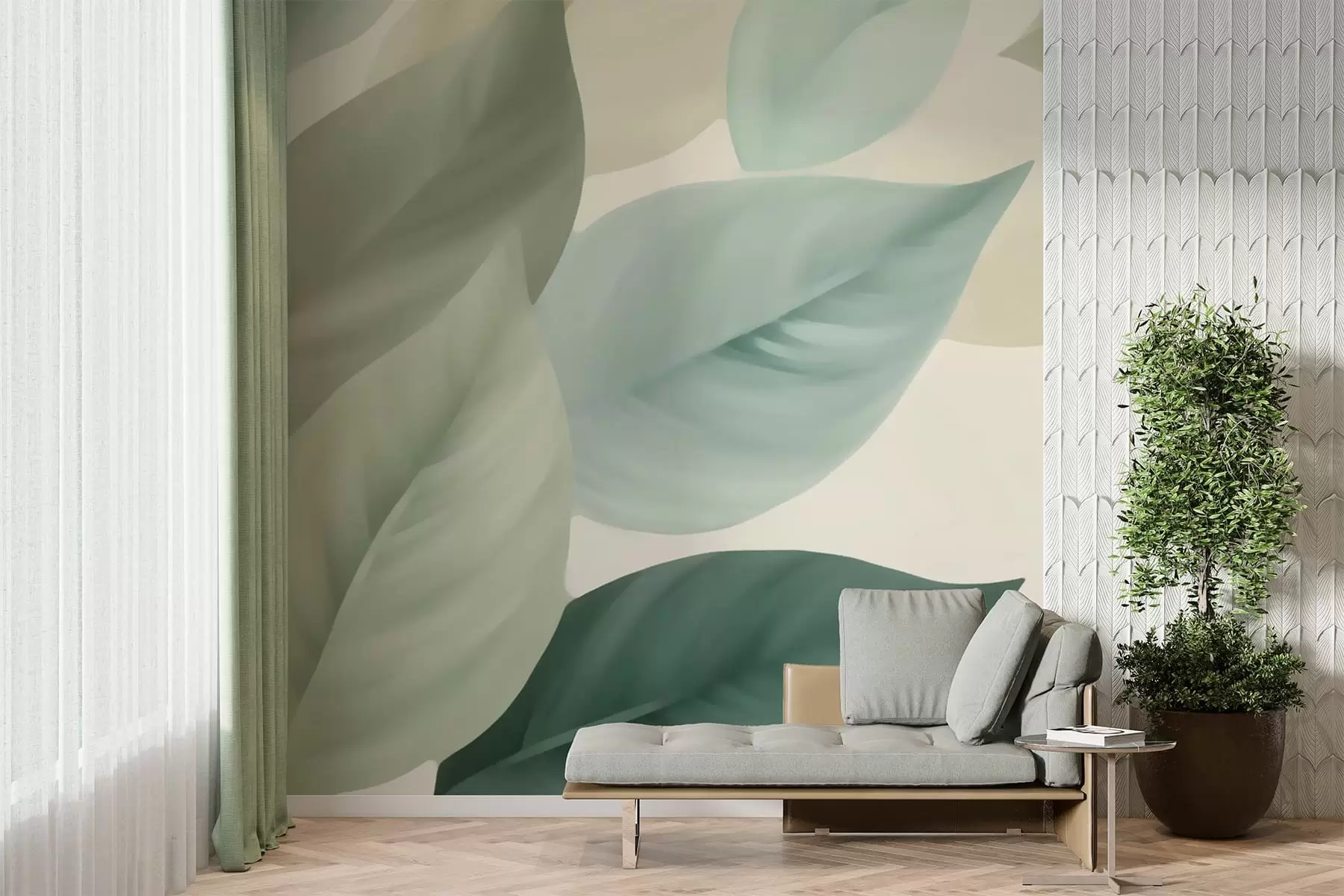 τοιχογραφίες Μεγάλα φύλλα w05107