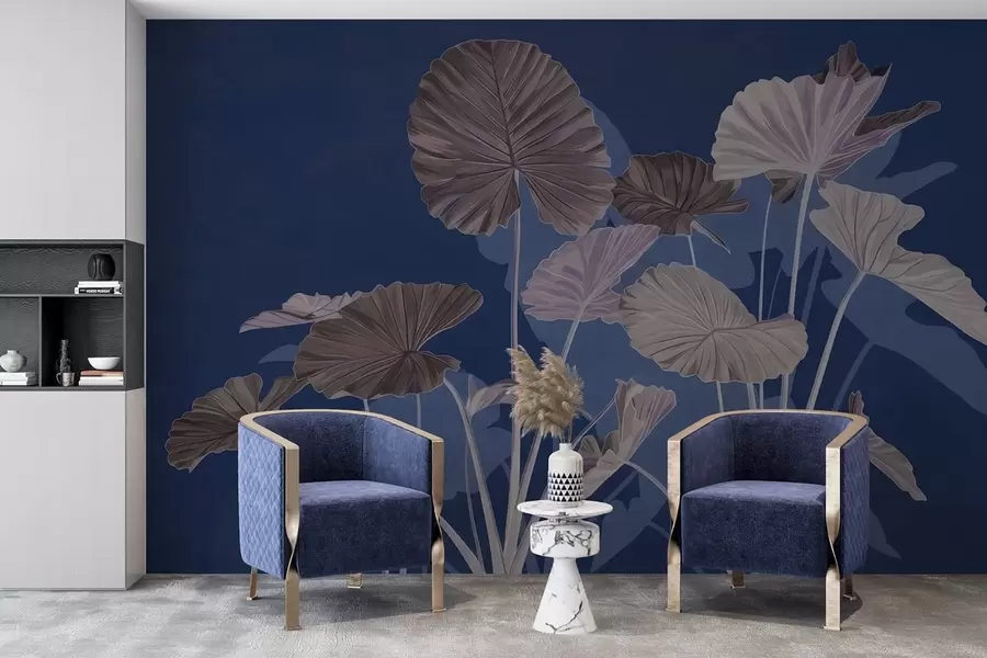 τοιχογραφίες Κήπος με ζωγραφισμένους λωτούς w05364