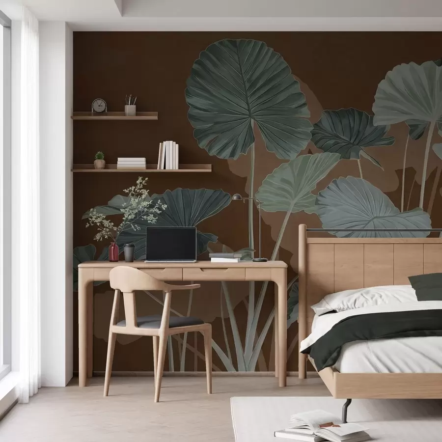 τοιχογραφίες Κήπος με ζωγραφισμένους λωτούς w05364v1