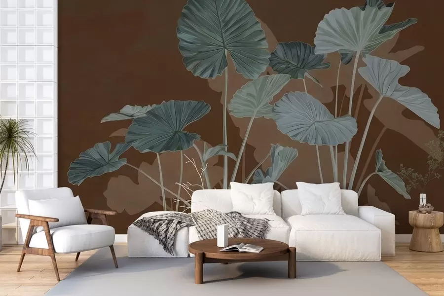 τοιχογραφίες Κήπος με ζωγραφισμένους λωτούς w05364v1