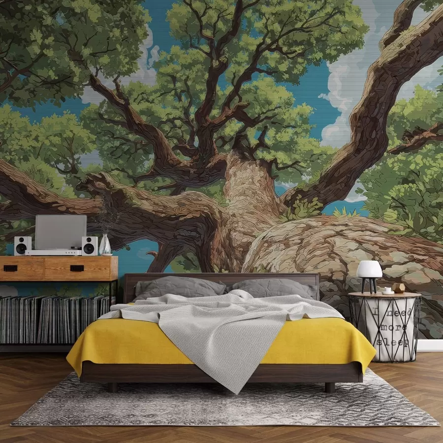 τοιχογραφίες Μαγευτικό μωσαϊκό δέντρου w05368