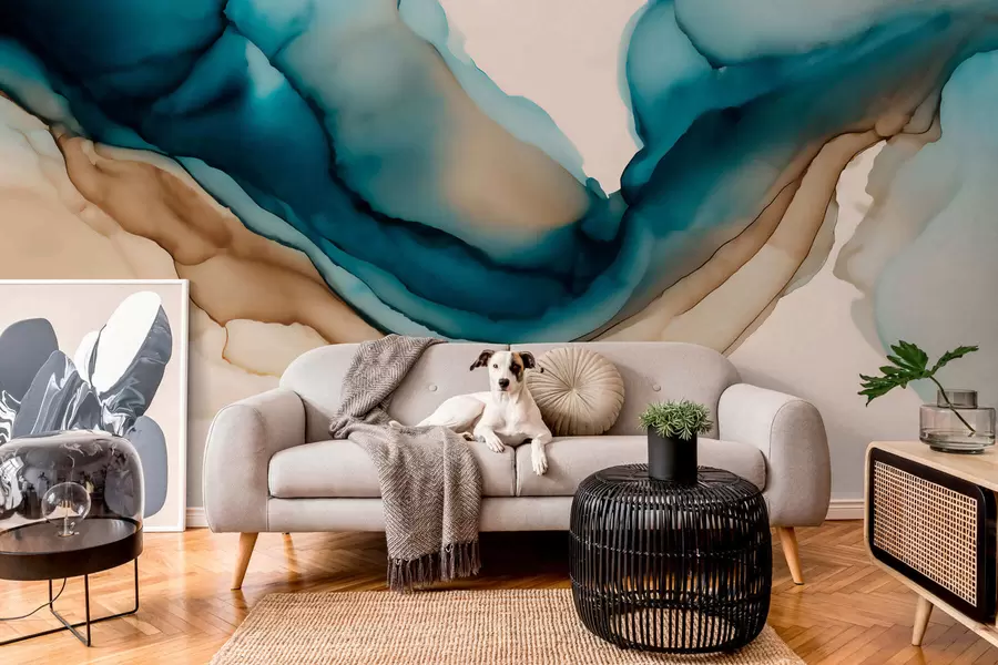 τοιχογραφίες αφηρημένη υφή σε στυλ αλκοολούχου μελανιού w05238