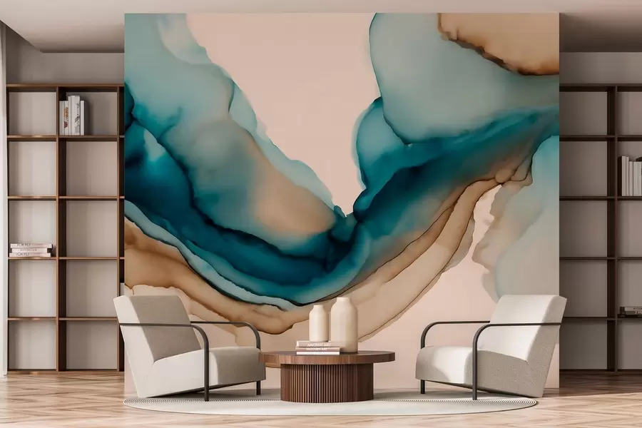 τοιχογραφίες αφηρημένη υφή σε στυλ αλκοολούχου μελανιού w05238