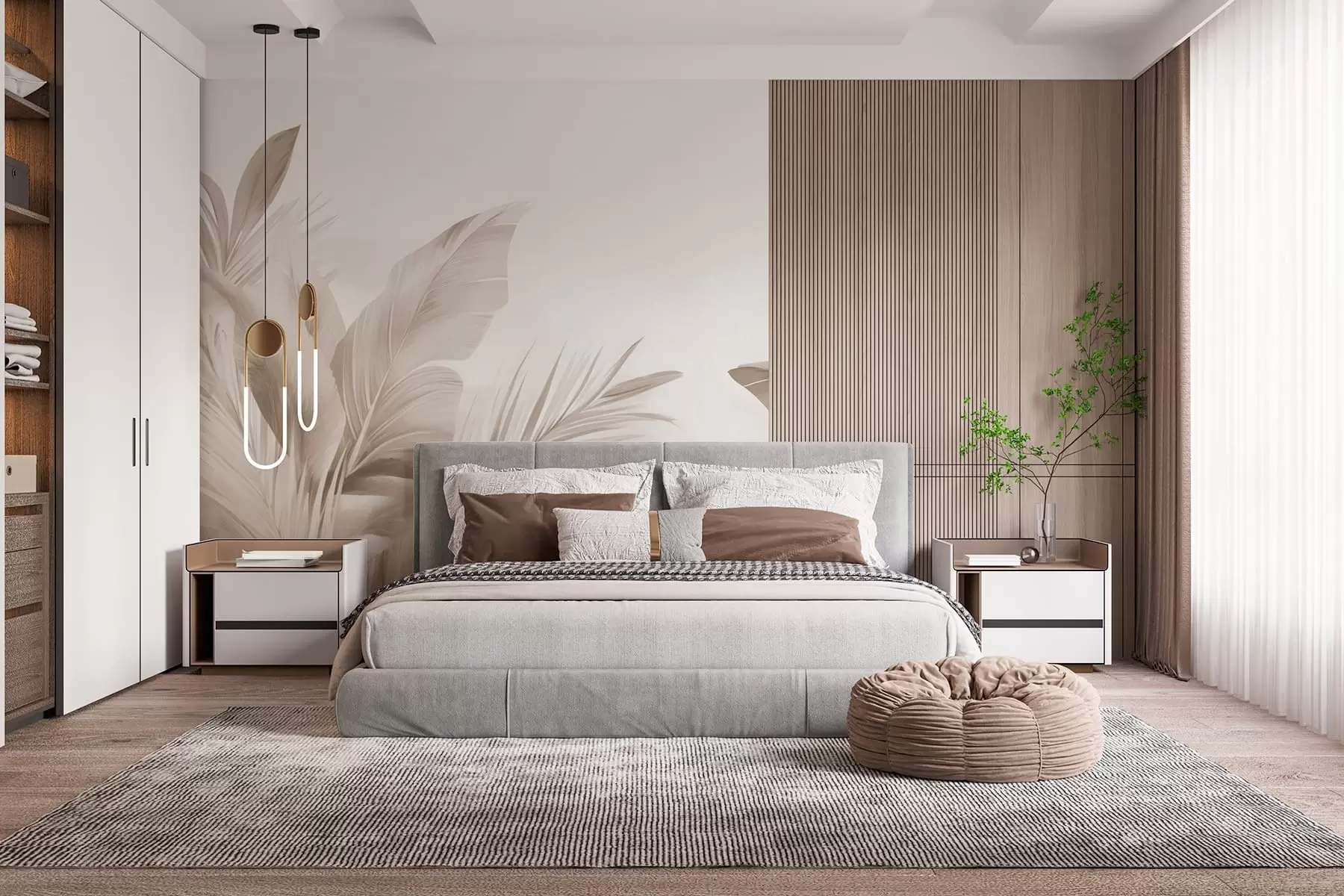 τοιχογραφίες Φύλλα μπανάνας, μακριά φύλλα w05377