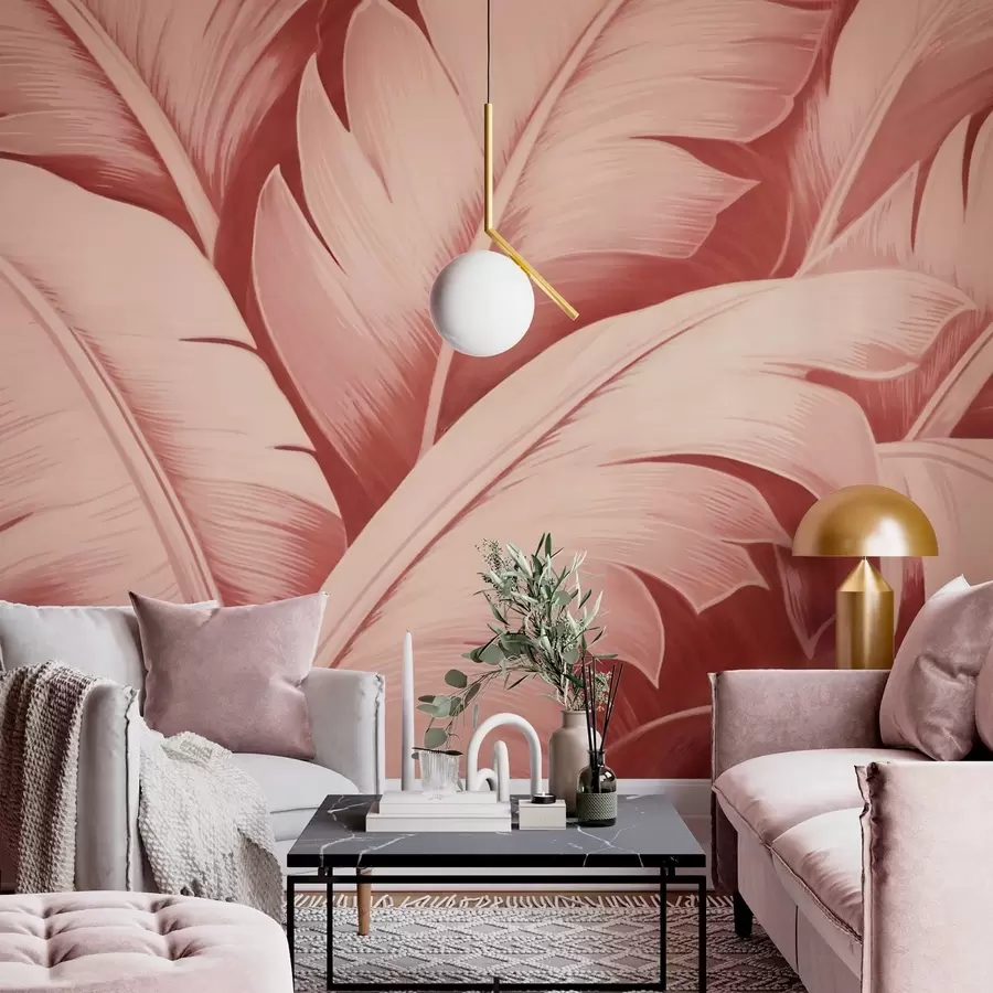 τοιχογραφίες Μεγάλα φύλλα μπανάνας w04991v1