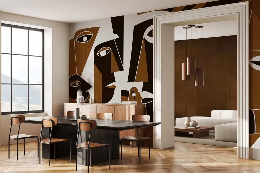 τοιχογραφίες Πρόσωπα σε αφρικανικό στυλ w05446