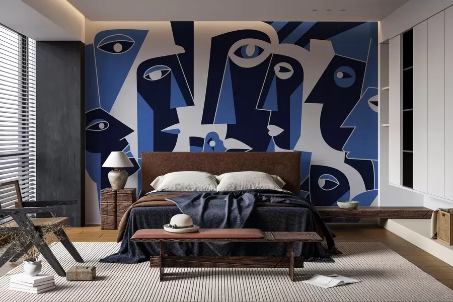 τοιχογραφίες Πρόσωπα σε αφρικανικό στυλ w05446v1