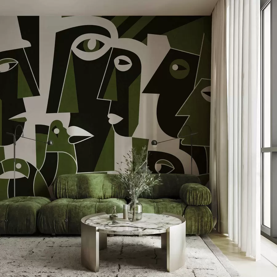 τοιχογραφίες Πρόσωπα σε αφρικανικό στυλ w05446v3