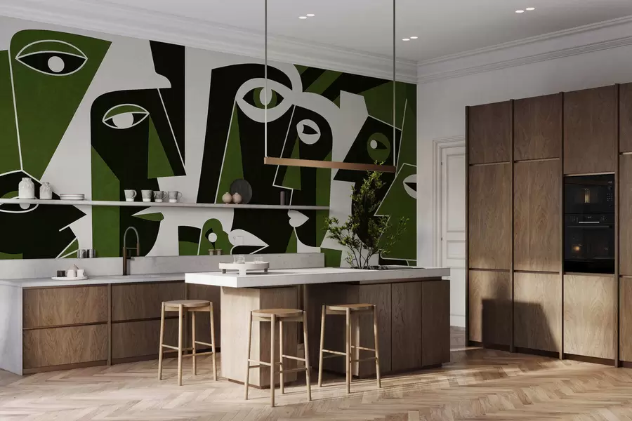 τοιχογραφίες Πρόσωπα σε αφρικανικό στυλ w05446v3