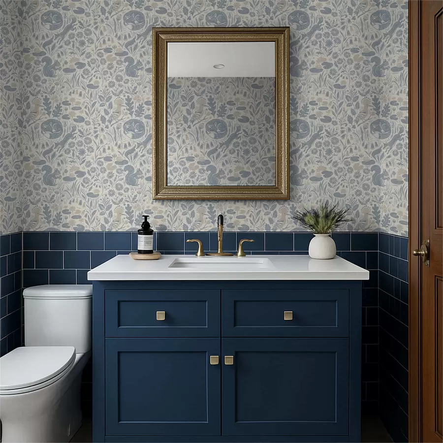 τοιχογραφίες Διακοσμητικό μοτίβο με ζώα του δάσους a01158