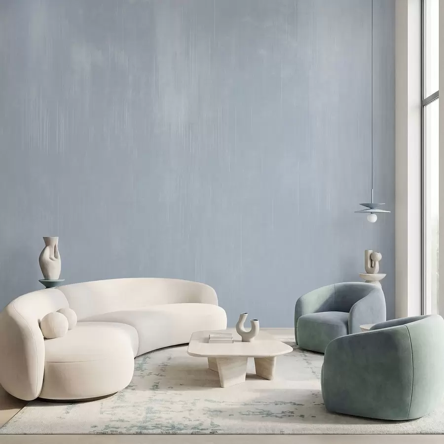 τοιχογραφίες Ανοιχτό μπλε φόντο με απαλή κάθετη υφή w05121v1