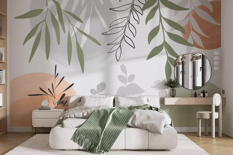 τοιχογραφίες Αφηρημένη βλάστηση w05506