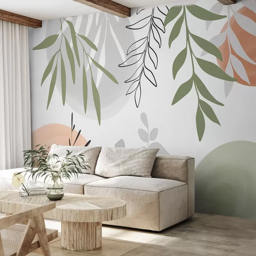 τοιχογραφίες Αφηρημένη βλάστηση w05506