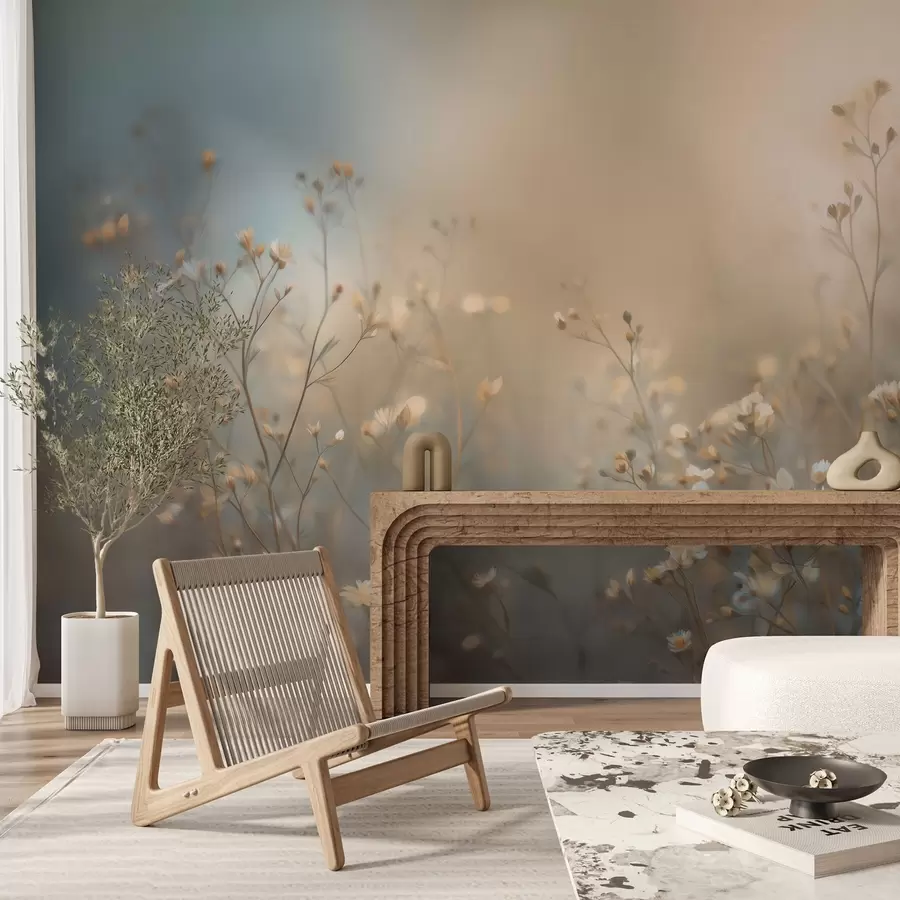 τοιχογραφίες αγρωστώδη με μικρά άνθη σε συνδυασμό με μικρό βάθος πεδίου w05386