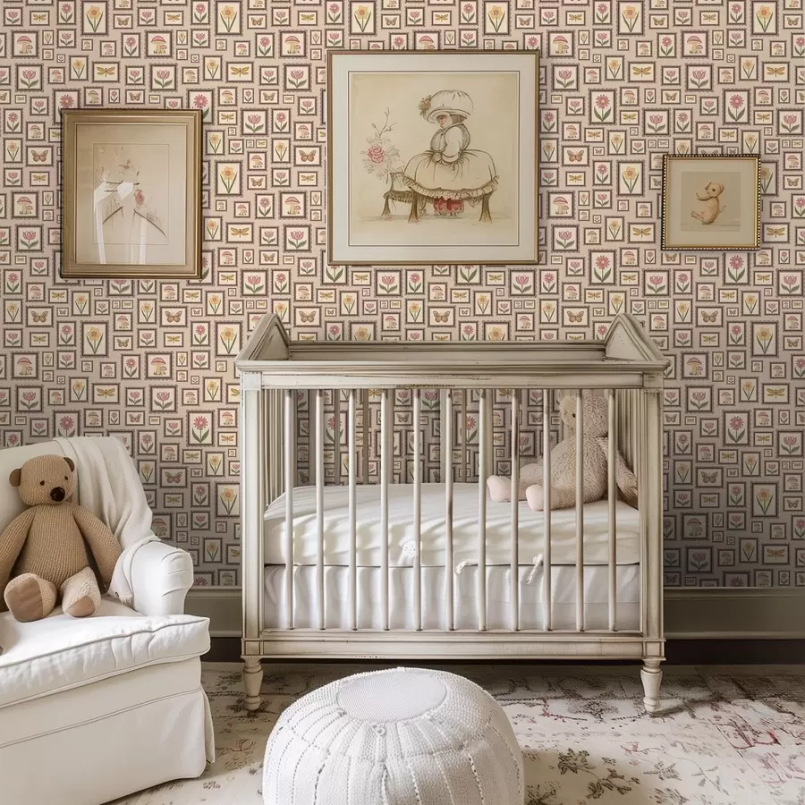 τοιχογραφίες Πίνακες με εικονογραφήσεις σε ζεστούς μπεζ τόνους a01176v2