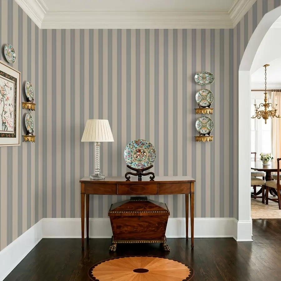 τοιχογραφίες Γκρι και μπεζ κάθετες ρίγες a01181