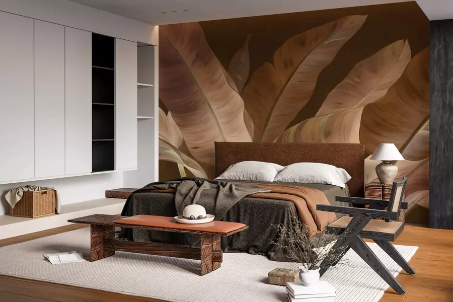 τοιχογραφίες Μεγάλα φύλλα μπανάνας w05499v2