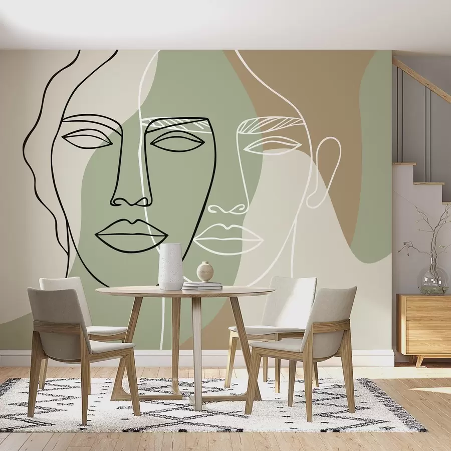 τοιχογραφίες Αφηρημένα πρόσωπα w05550