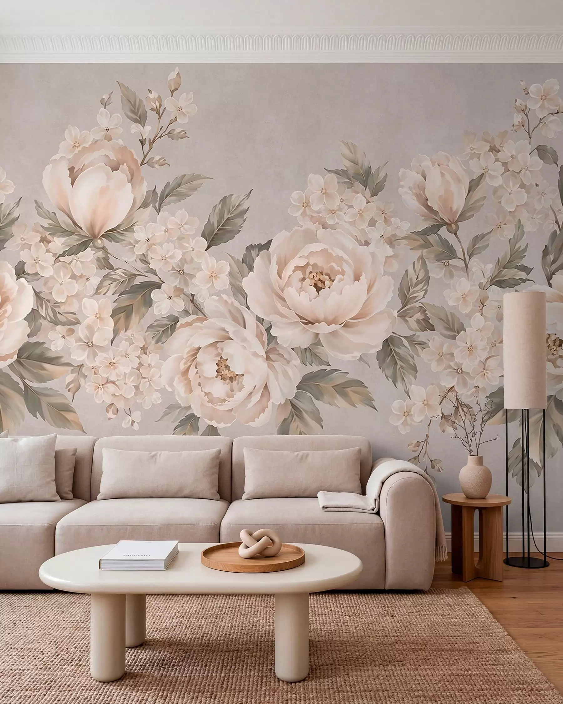 τοιχογραφίες Ανθοδέσμη σε ύφος βίνταζ w05926