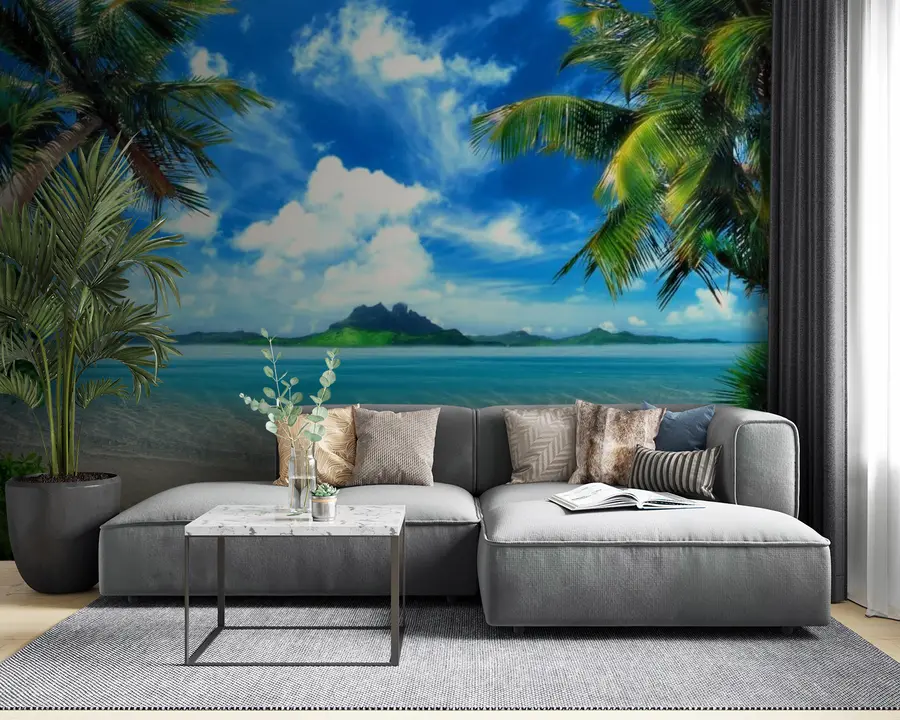 τοιχογραφίες Νερό, ουρανός και σύννεφο u64771