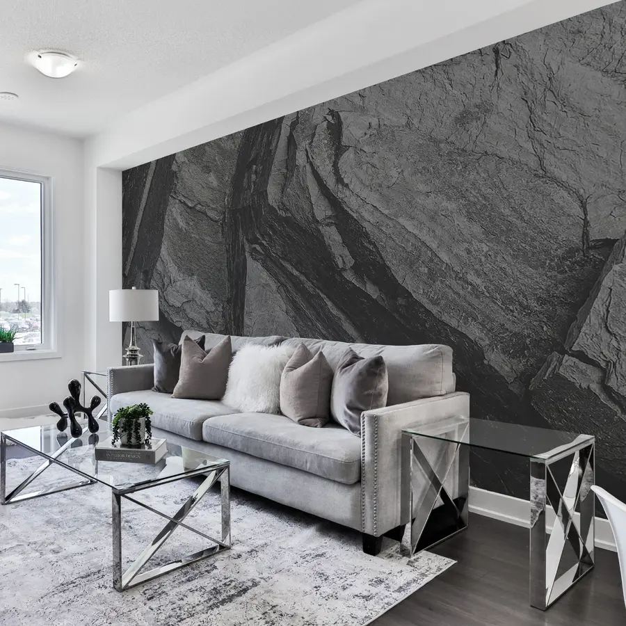 τοιχογραφίες Καφέ, ξύλο και βράχος u33043