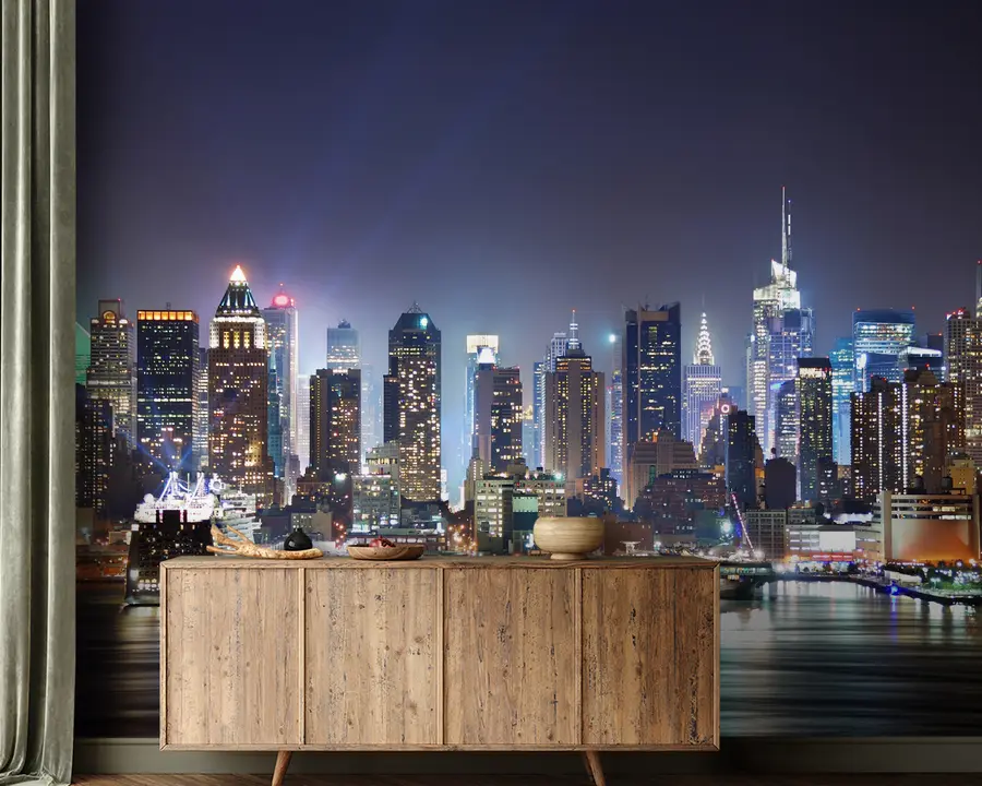 τοιχογραφίες Κτίριο, ουρανοξύστης e νερό u54515