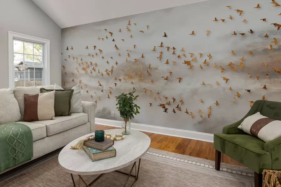 τοιχογραφίες Σμήνος πουλιών στα βουνά u93537