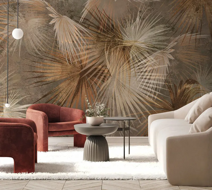 τοιχογραφίες Τροπικά φύλλα u93539