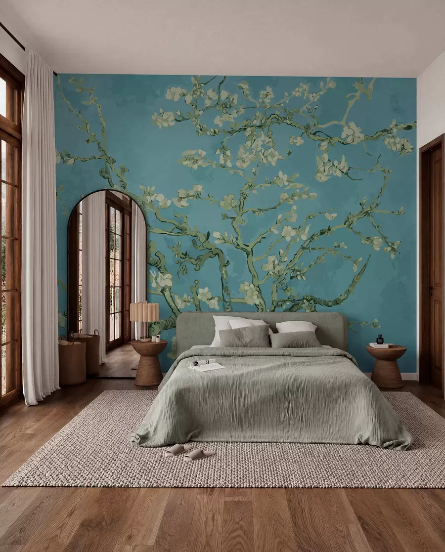 τοιχογραφίες Amandier πανοραμική σε λουλούδια Van Gogh u93603