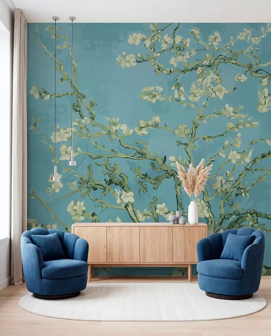 τοιχογραφίες Amandier πανοραμική σε λουλούδια Van Gogh u93603