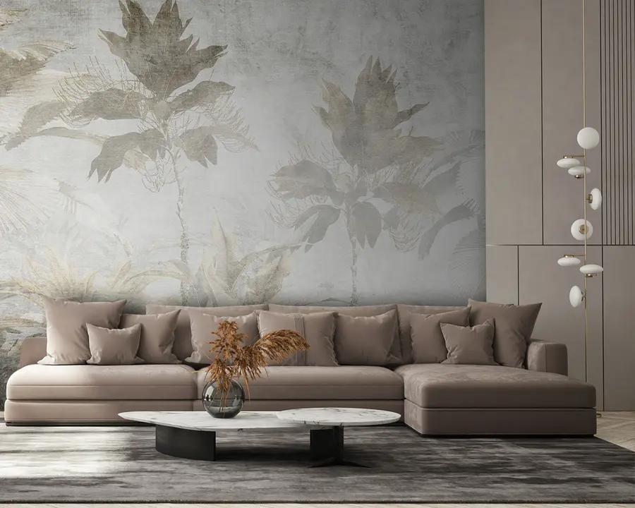 τοιχογραφίες Καφέ, κλαδί e βοτανική u93394