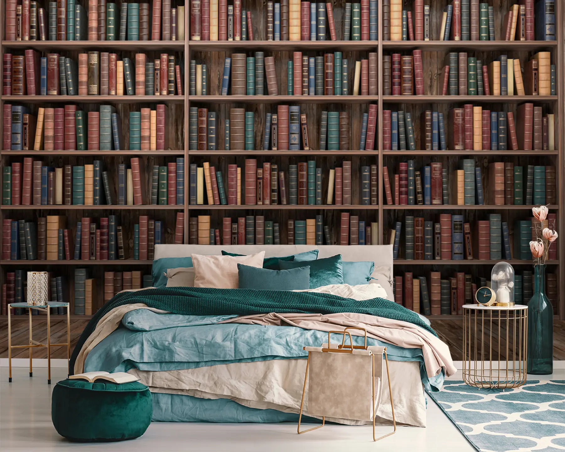 τοιχογραφίες Εντυπωσιακή βιβλιοθήκη u93501