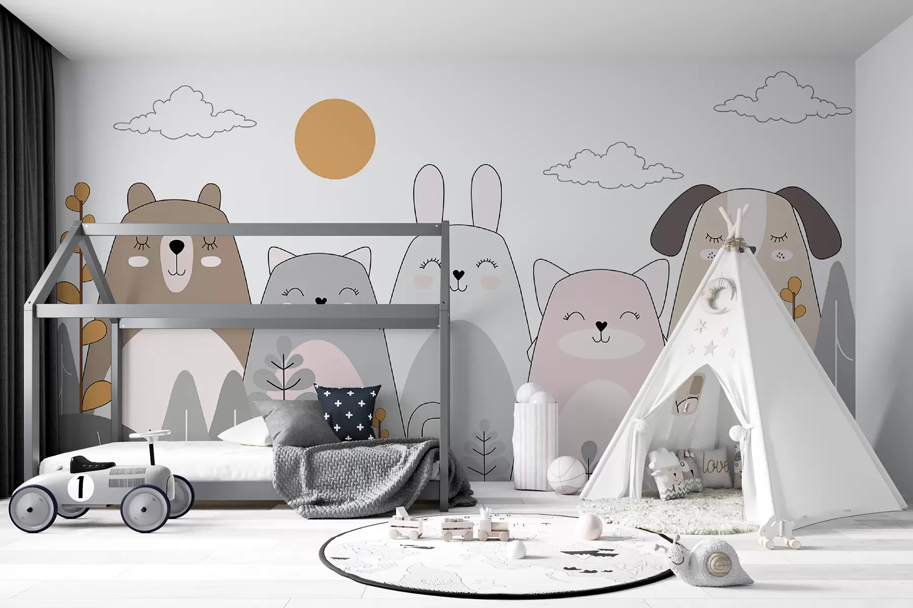 τοιχογραφίες Υπέροχα ζώα u93755