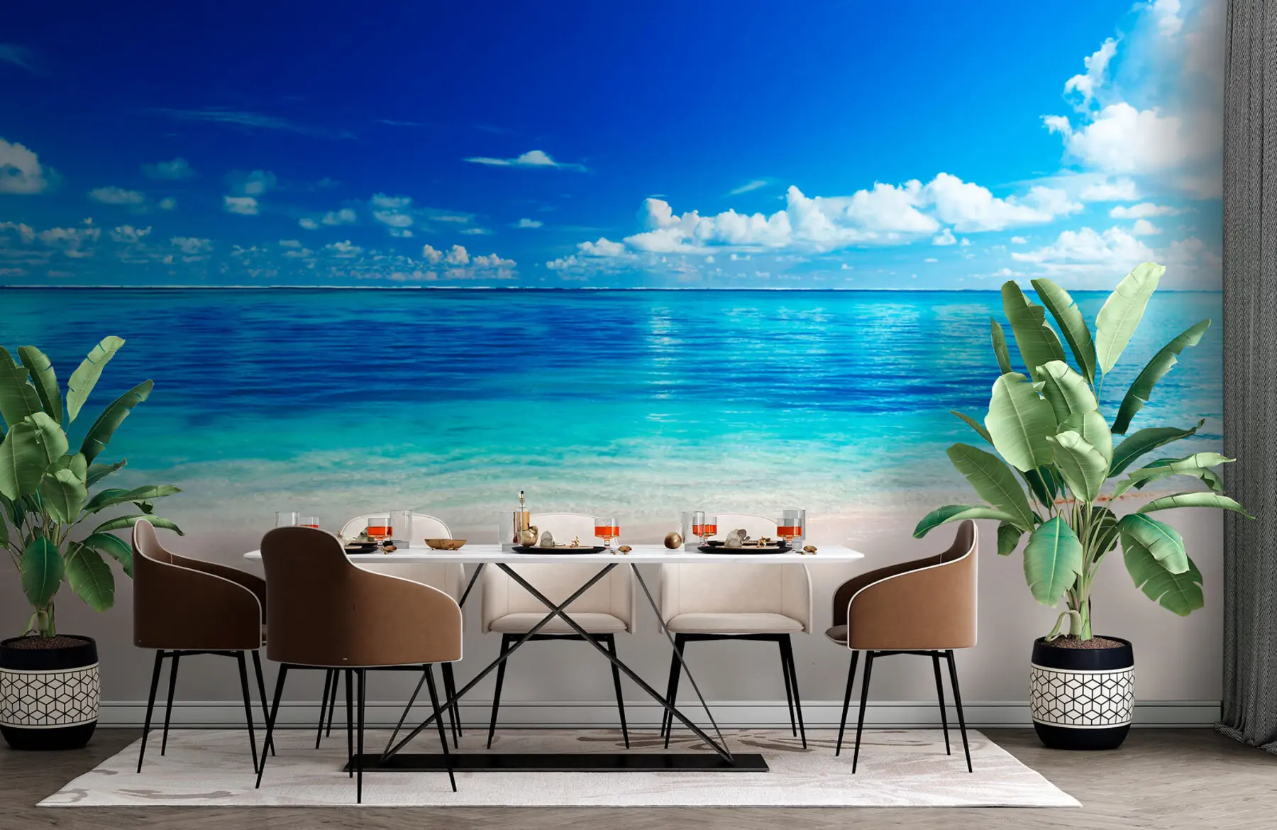 τοιχογραφίες Παραλία με άμμο και θάλασσα u74335