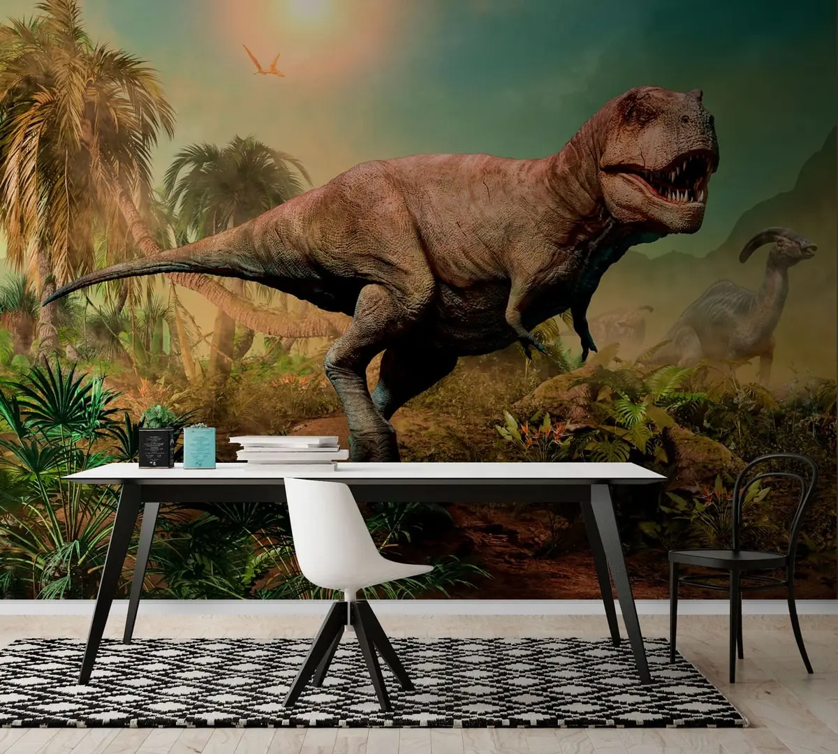 τοιχογραφίες Τυραννόσαυρος Rex 3D u74350
